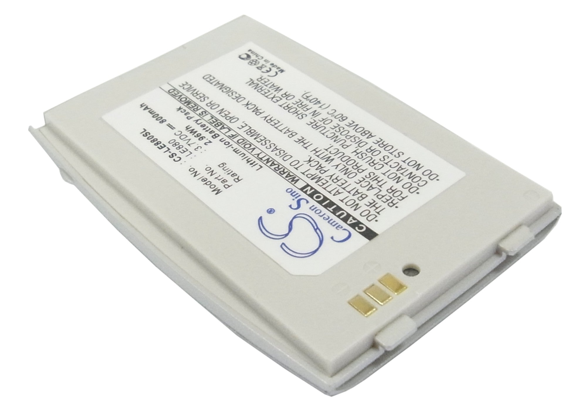 Li-Polymer Battery fits Lg, Eg880, G5400, G5410 3.7V, 800mAh Mobile & SmartPhone Cameron Sino Technology Limited