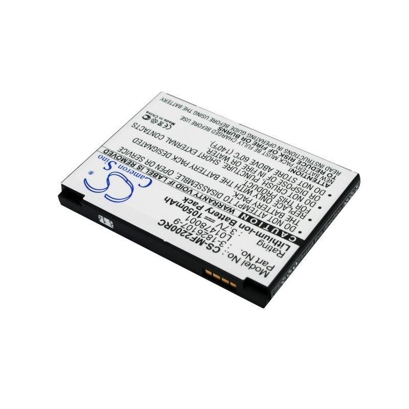 Li-ion Battery fits Novatel Wireless, Mifi2200, Novatel Wireless 3.7V, 1050mAh Hotspot Cameron Sino Technology Limited