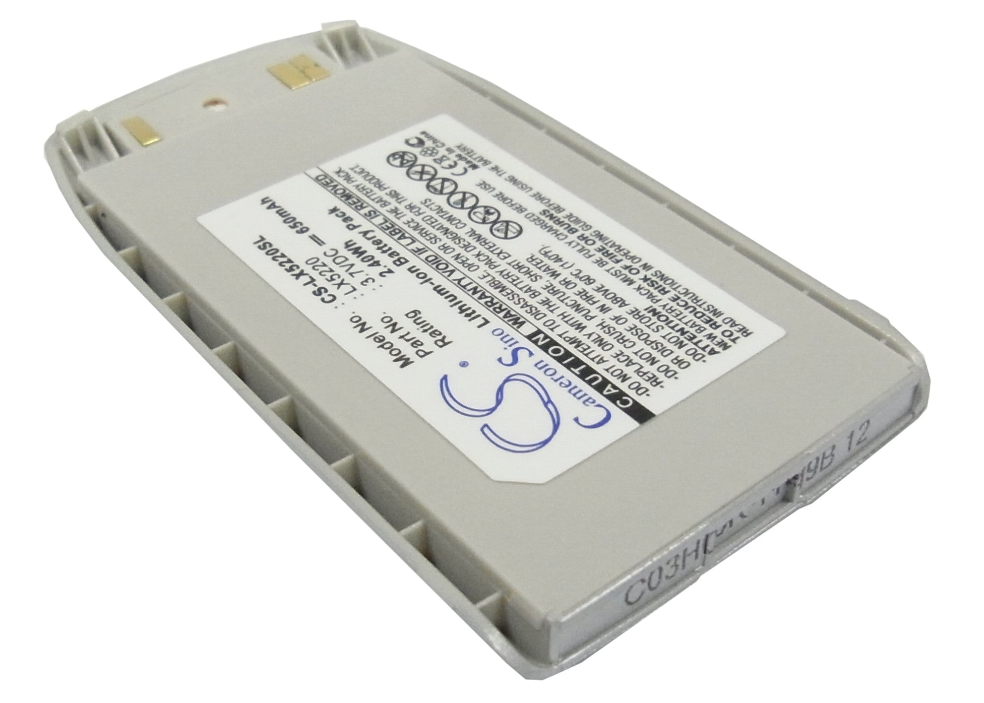 Li-Polymer Battery fits Lg, 5220, 5220c 3.7V, 650mAh Mobile & SmartPhone Cameron Sino Technology Limited