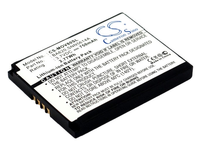 Li-ion Battery fits Motorola, A668, R880, V80 3.7V, 750mAh Communications Cameron Sino Technology Limited (Suspended)