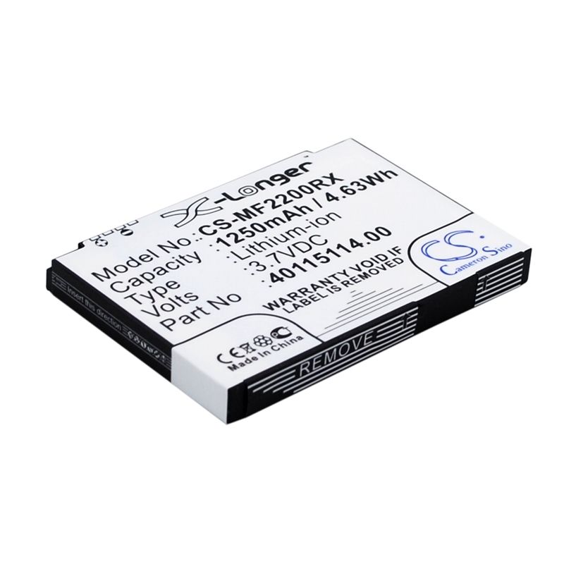 Li-ion Battery fits Novatel Wireless, Mifi2200, Novatel Wireless 3.7V, 1250mAh Hotspot Cameron Sino Technology Limited