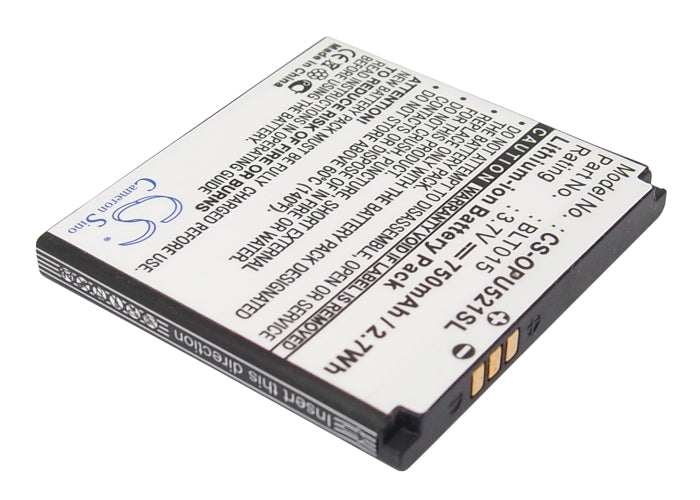 Li-ion Battery fits Oppo, U521 3.7V, 750mAh Communications Cameron Sino Technology Limited (Suspended)
