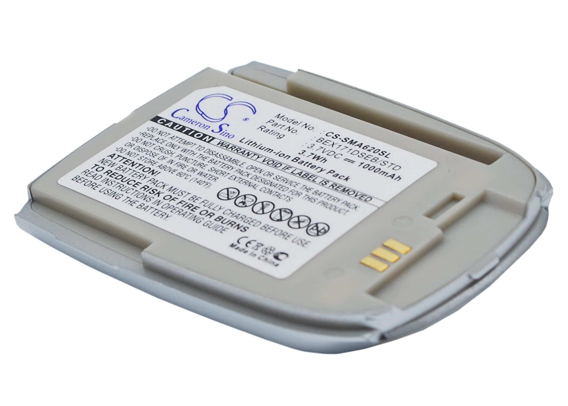 Li-Polymer Battery fits Samsung, Sph-a620, Vag-1000 3.7V, 1000mAh Mobile & SmartPhone Cameron Sino Technology Limited