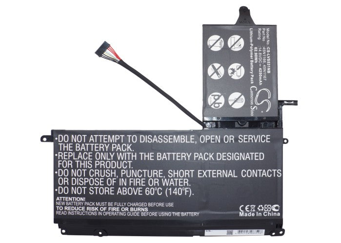 Li-ion Battery fits Lenovo, Thinkpad S5, Thinkpad S5 20b0000qcd, Thinkpad S5 20b0000rcd 14.8V, 4250mAh Notebook & Laptop Cameron Sino Technology Limited