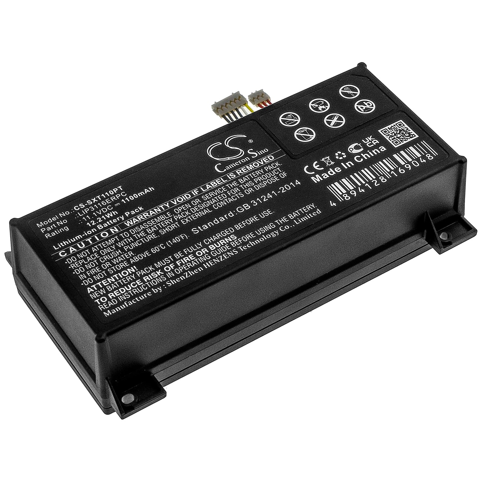 Li-ion Battery fits Sony, Xperia Touch G1109 11.1V, 1100mAh Projector Cameron Sino Technology Limited