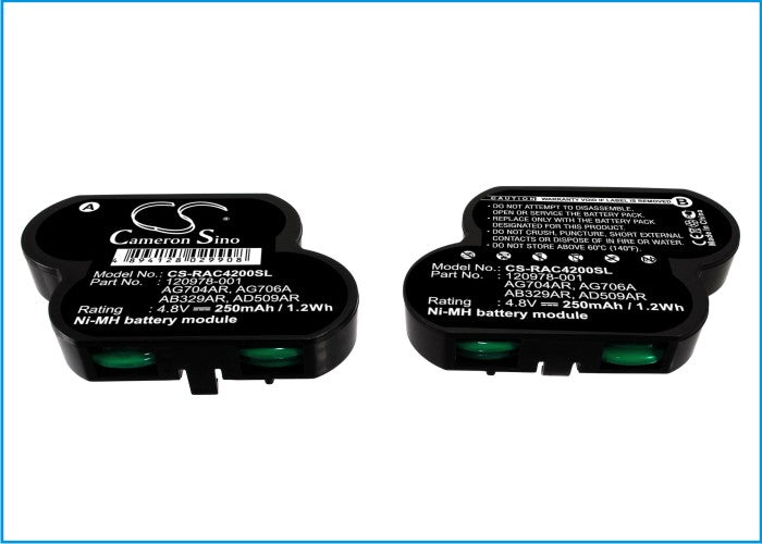 Ni-MH Battery fits Compaq, Msa1000, Msa1510i/msa20, Msa1510i/msa30 Scsi 4.8V, 250mAh Industrial Cameron Sino Technology Limited