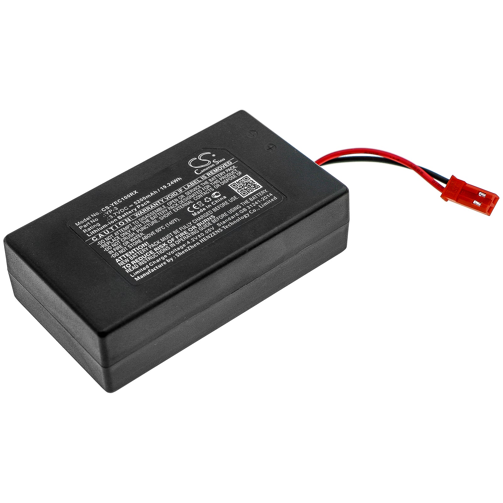 Li-ion Battery fits Yuneec, Q500, St10, St10 Chroma Ground Station 3.7V, 5200mAh Remote Controller Cameron Sino Technology Limited