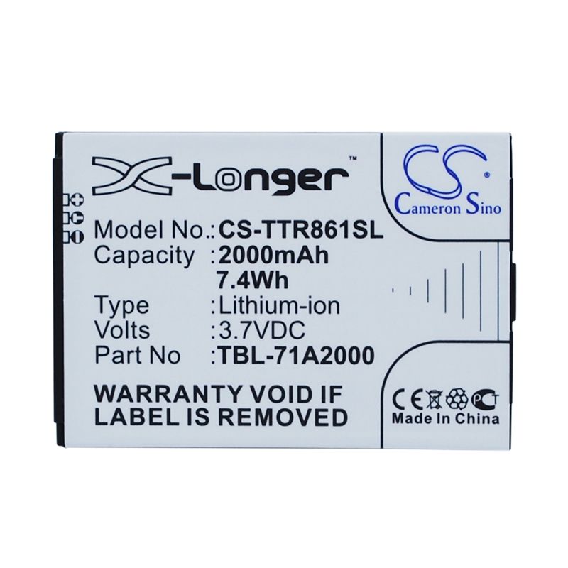Li-ion Battery fits Tp-link, M5350, M7300, M7350 Ver 5 3.7V, 2000mAh Hotspot Cameron Sino Technology Limited