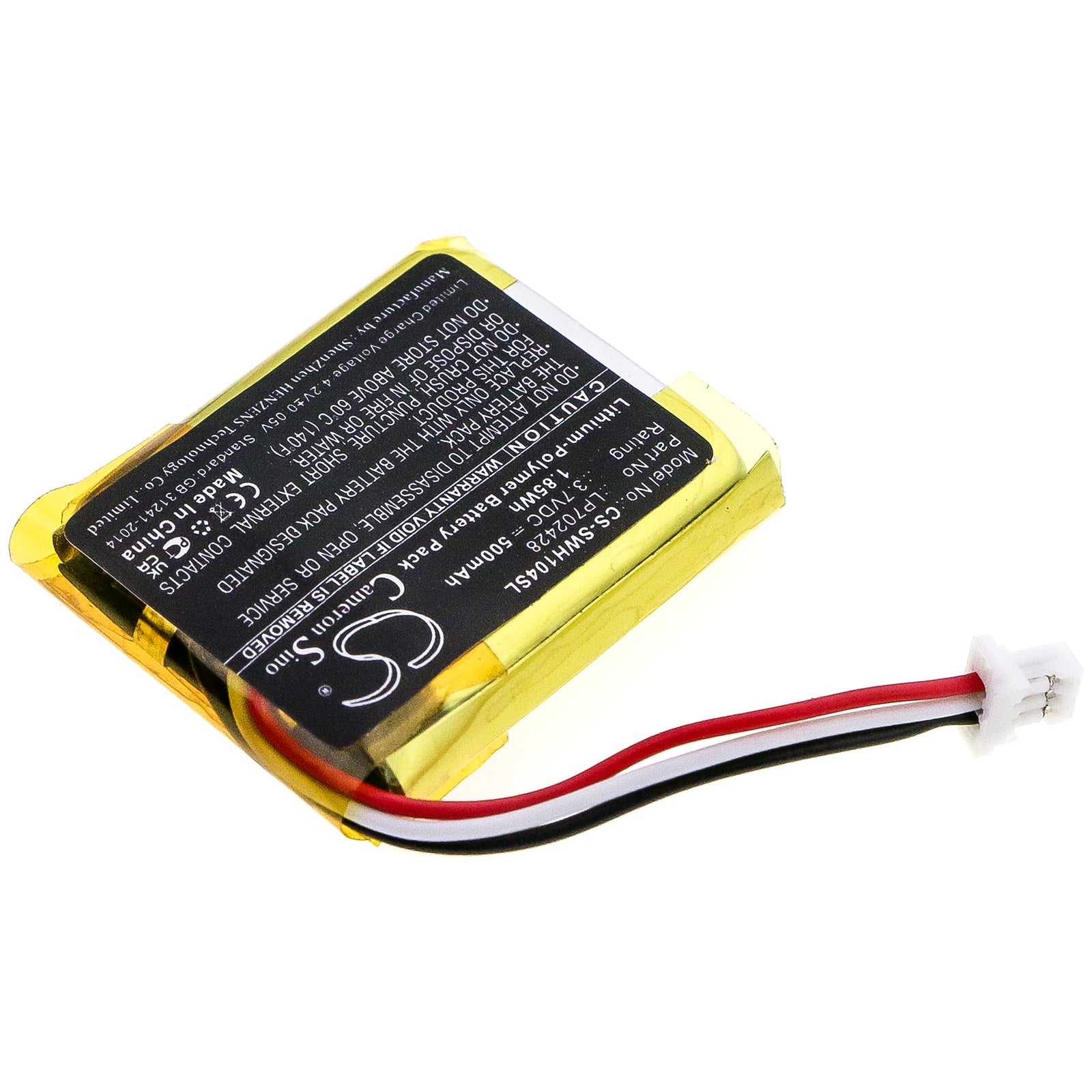 Li-Polymer Battery fits Sony, Wf-1000xm4 Charging Case 3.85V, 500mAh Wireless Headset Cameron Sino Technology Limited