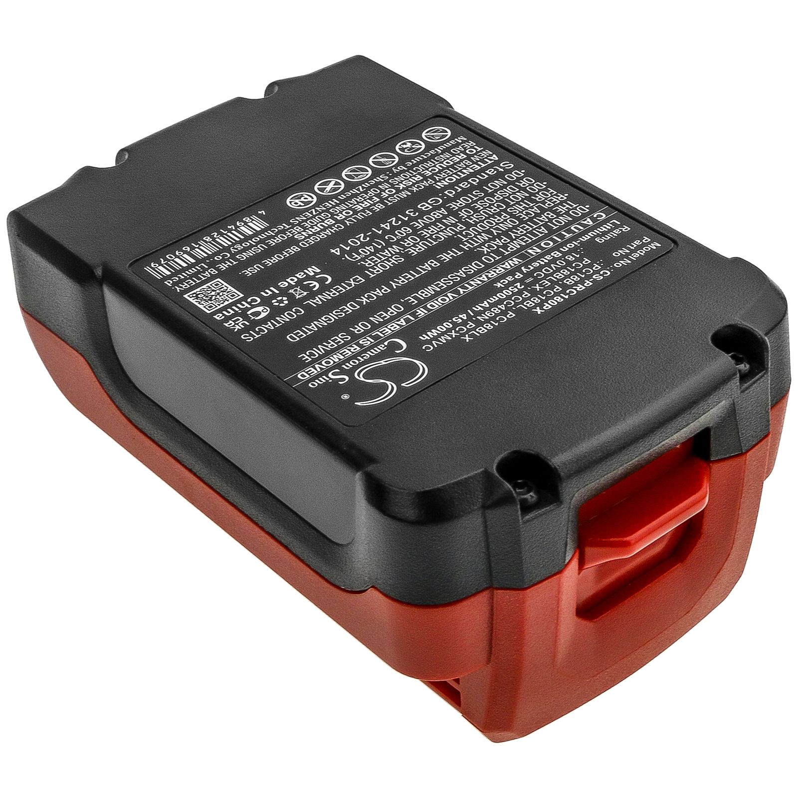 Li-ion Battery fits Porter Cable, Pc1800d, Pc1800l, Pc1800rs 18.0V, 2500mAh Power Tools Cameron Sino Technology Limited