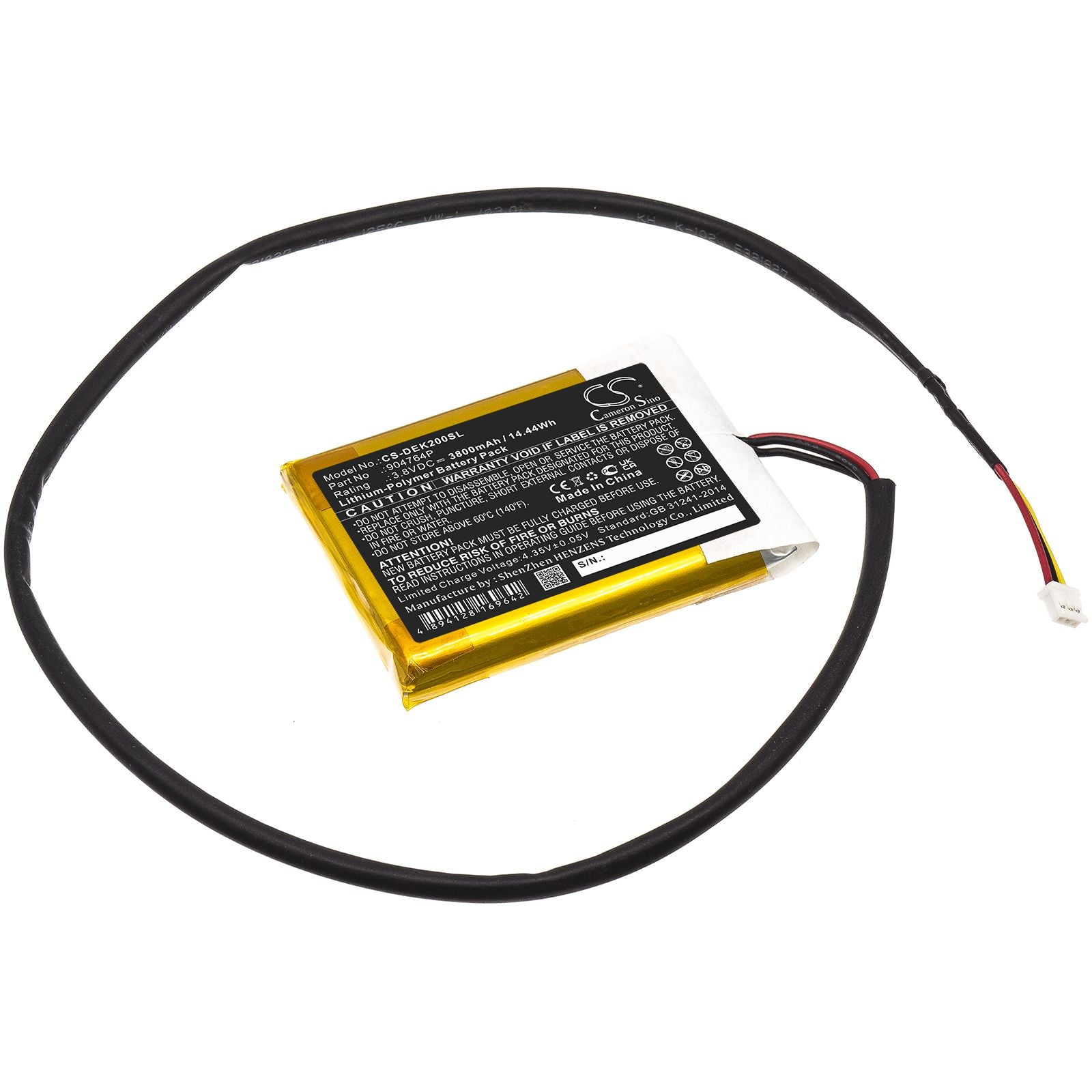 Li-Polymer Battery fits Idealens, K2, K2+ 3.8V, 3800mAh VR Cameron Sino Technology Limited
