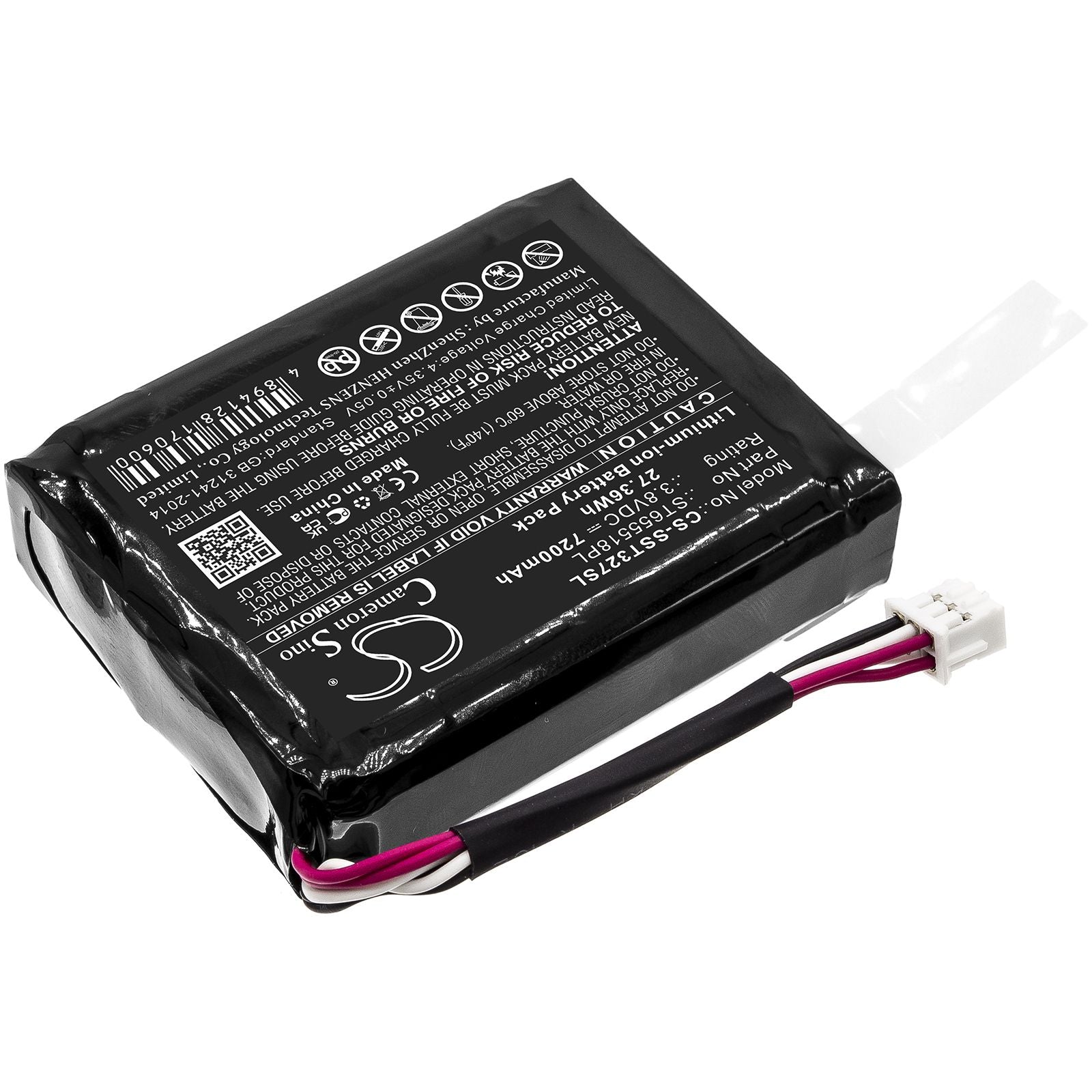 Li-ion Battery fits Senter, St103, St327 3.8V, 7600mAh Equipment & Survey & Test Cameron Sino Technology Limited