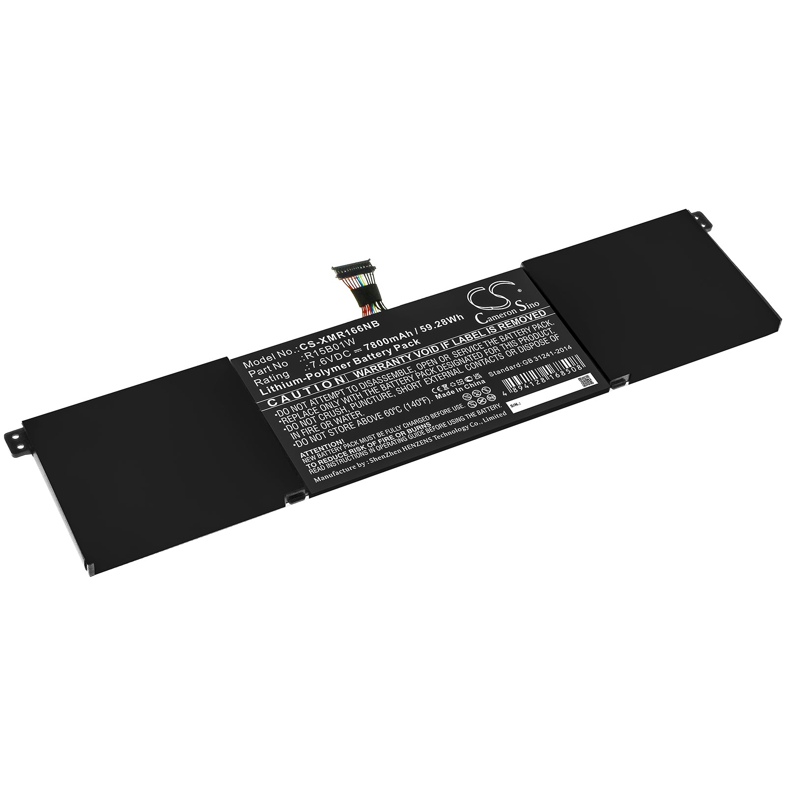 Li-ion Battery fits Xiaomi, Inchpro 15.6, Mi Pro 15.6 7.6V, 7800mAh Notebook & Laptop Cameron Sino Technology Limited