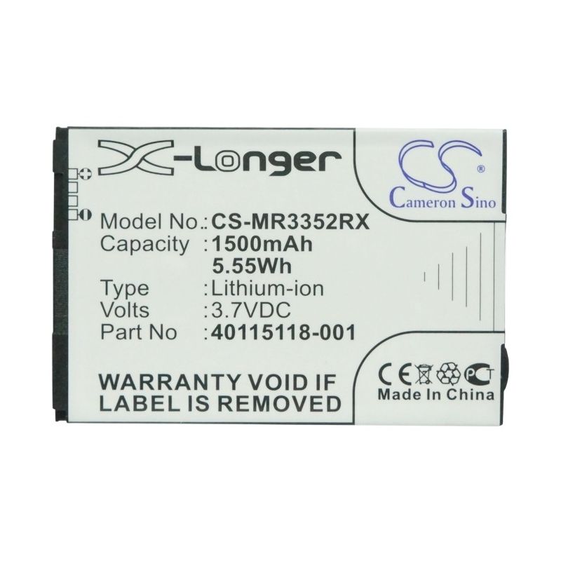 Li-ion Battery Fits Novatel Wireless, Mifi 3352, Mifi 4082, Mifi 4082 4g 3.7v, 1500mah Hotspot Cameron Sino Technology Limited
