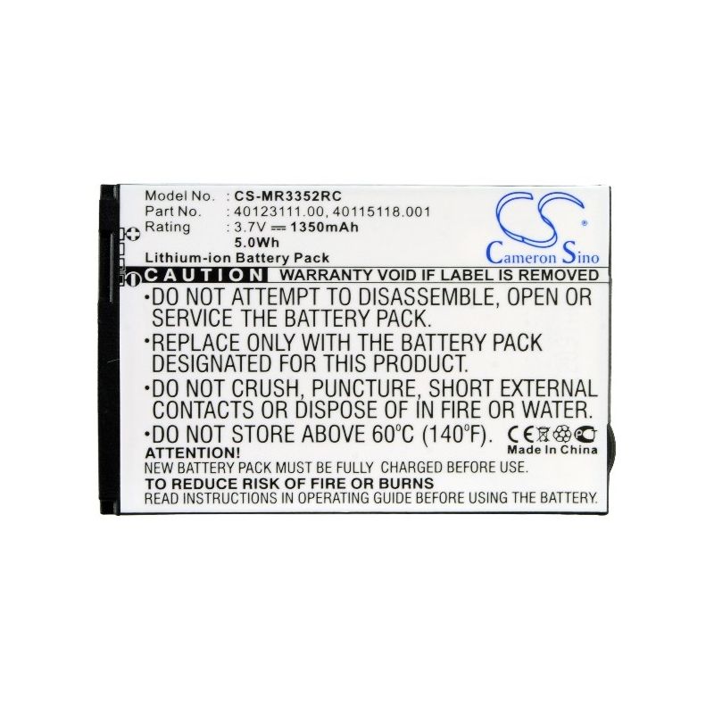 Li-ion Battery fits Novatel Wireless, Mifi 3352, Mifi 4082, Mifi 4082 4g 3.7V, 1350mAh Hotspot Cameron Sino Technology Limited