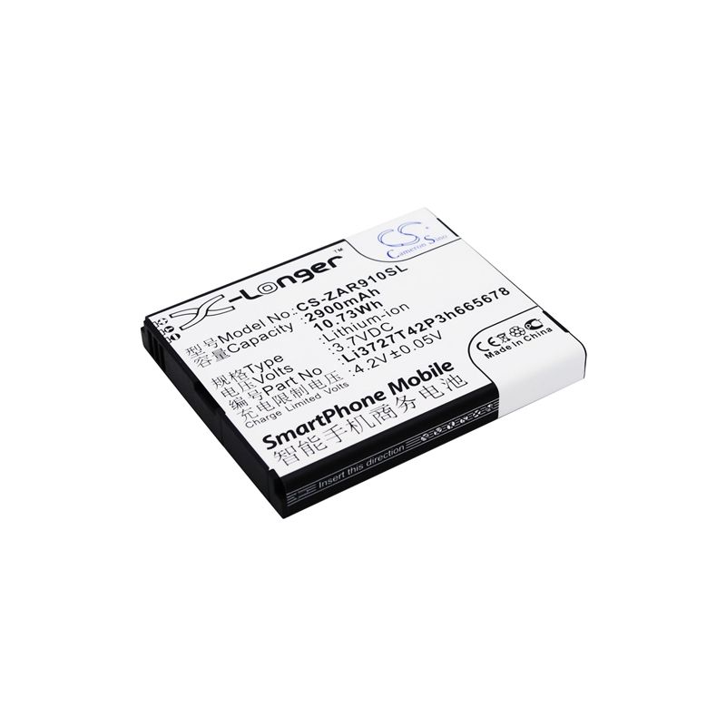 Li-ion Battery fits Zte, Ar910, Ar910-a, Ar910-b 3.7V, 2900mAh Hotspot Cameron Sino Technology Limited