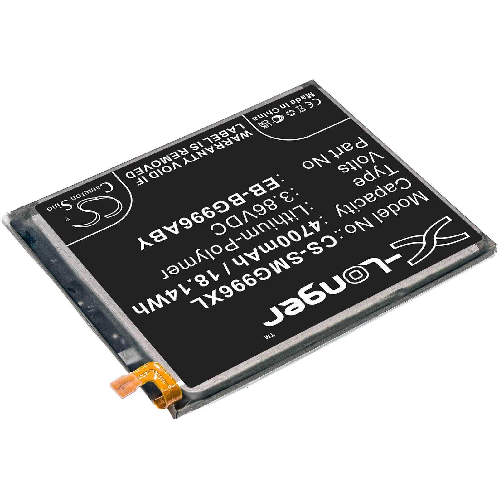 Li-ion Battery fits Samsung, Galaxy S21+, Galaxy S21+ 5g, Scg10 3.85V, 4700mAh Mobile & SmartPhone Cameron Sino Technology Limited