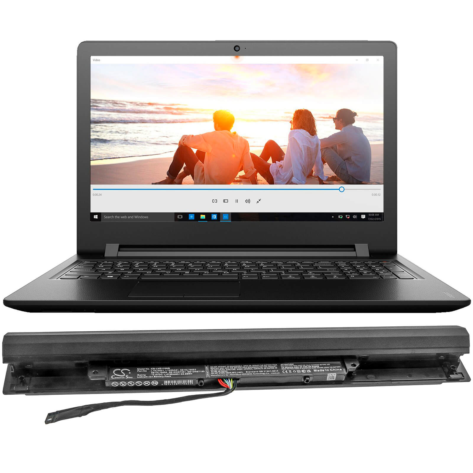 Li-ion Battery fits Lenovo, Ideapad 110-15isk 10.8V, 2200mAh Notebook & Laptop Cameron Sino Technology Limited