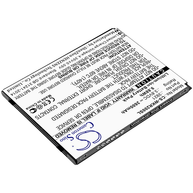 Li-ion Battery fits Wiko, Robby 2 3.8V, 2600mAh Mobile & SmartPhone Cameron Sino Technology Limited