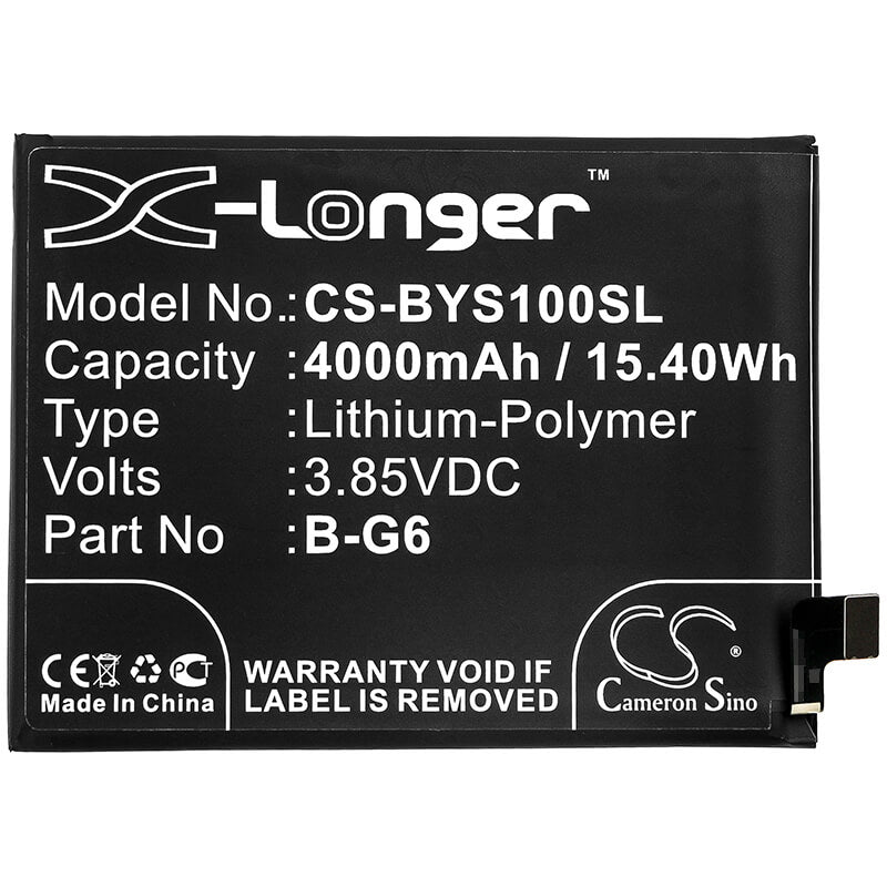 Li-Polymer Battery fits Vivo, S1 Pro, V1945 3.85V, 4000mAh Mobile & SmartPhone Cameron Sino Technology Limited