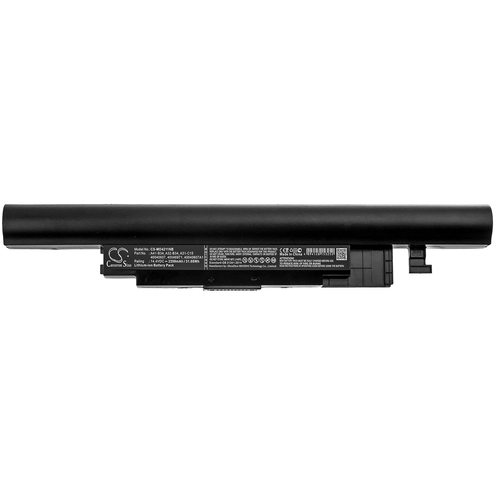 Li-ion Battery fits Haier, S500, S500-i54200g40t01ndts 14.4V, 2200mAh Notebook & Laptop Cameron Sino Technology Limited