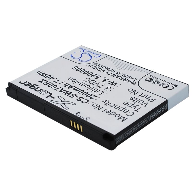 Li-ion Battery Fits Sierra Wireless, Aircard 760, Aircard 760s, Aircard 762s 3.7v, 2000mah Hotspot Cameron Sino Technology Limited