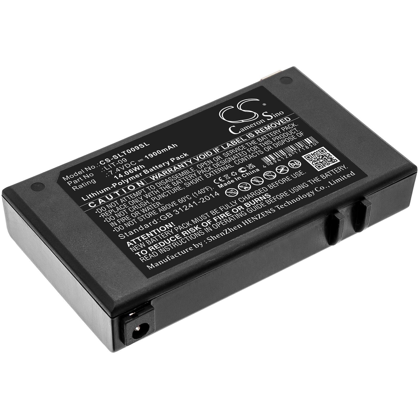 Li-Polymer Battery fits Spypoint, Bloc Pile, Link-s-dark 7.4V, 1900mAh / 14.06Wh Camera Cameron Sino Technology Limited