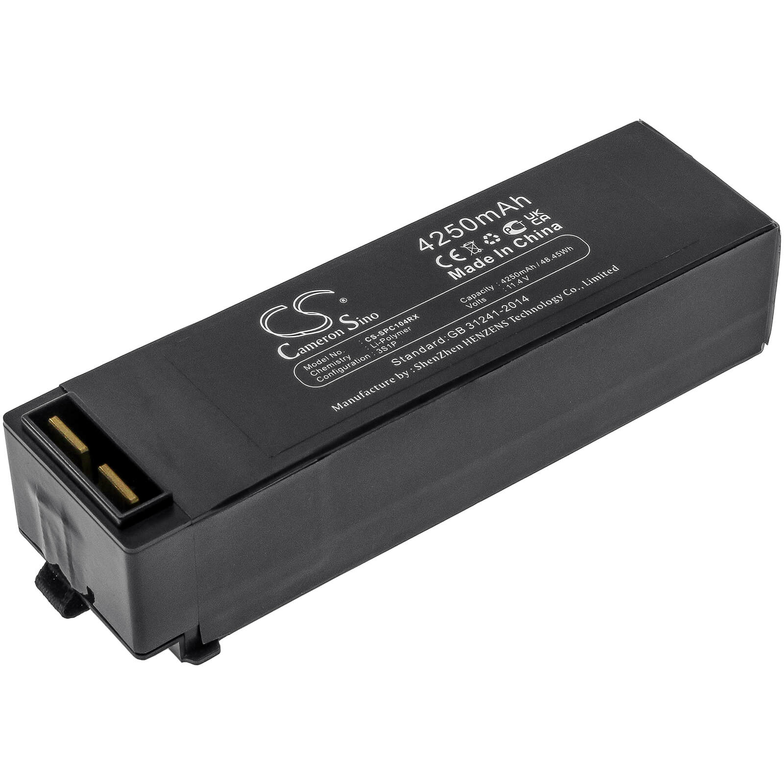 Li-Polymer Battery fits Swellpro, Spry, Spry+ 11.4V, 4250mAh / 48.45Wh Drones Cameron Sino Technology Limited