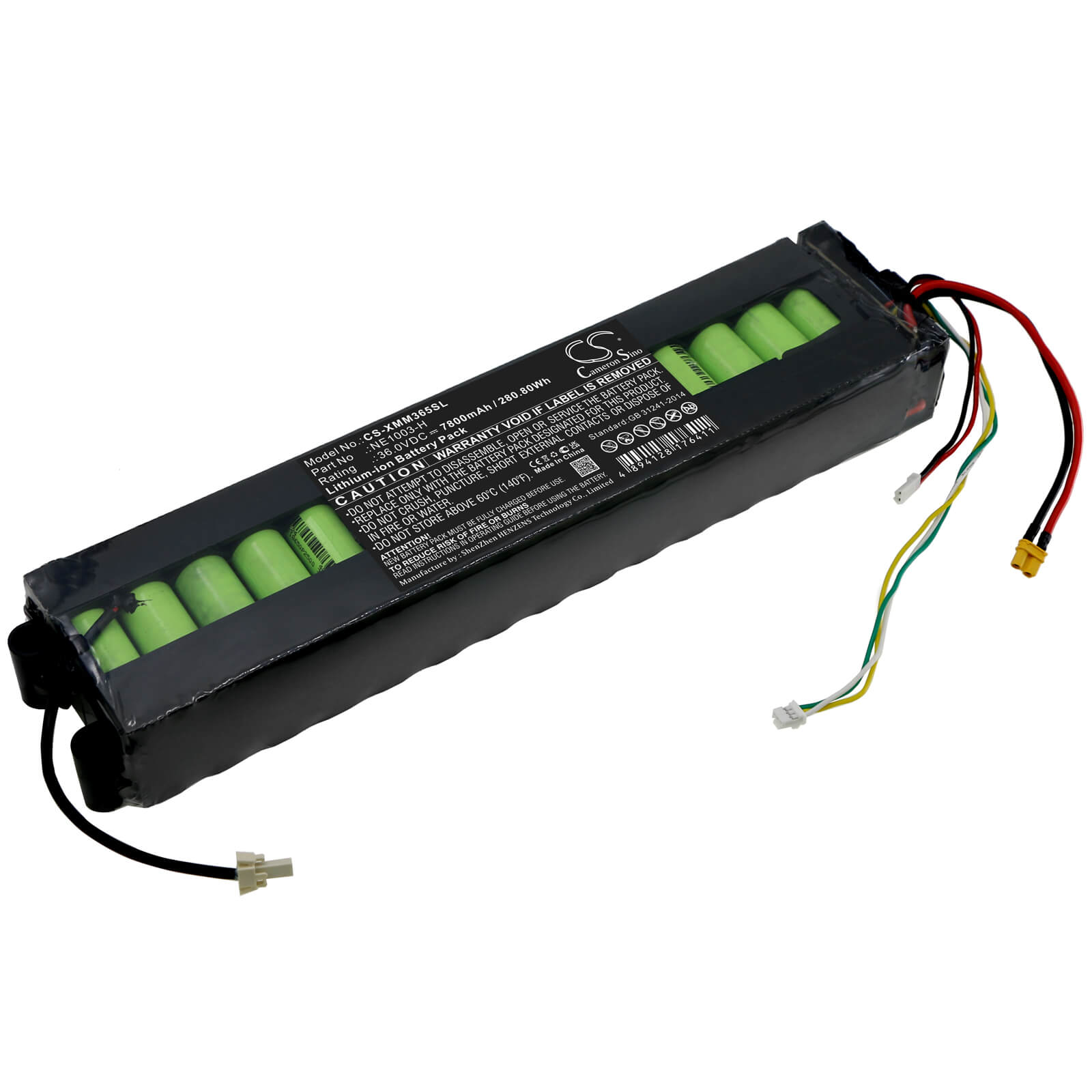 Li-ion Battery fits Xiaomi, 1s, Essential 36.0V, 7800mAh / 280.80Wh Electric Scooter Cameron Sino Technology Limited