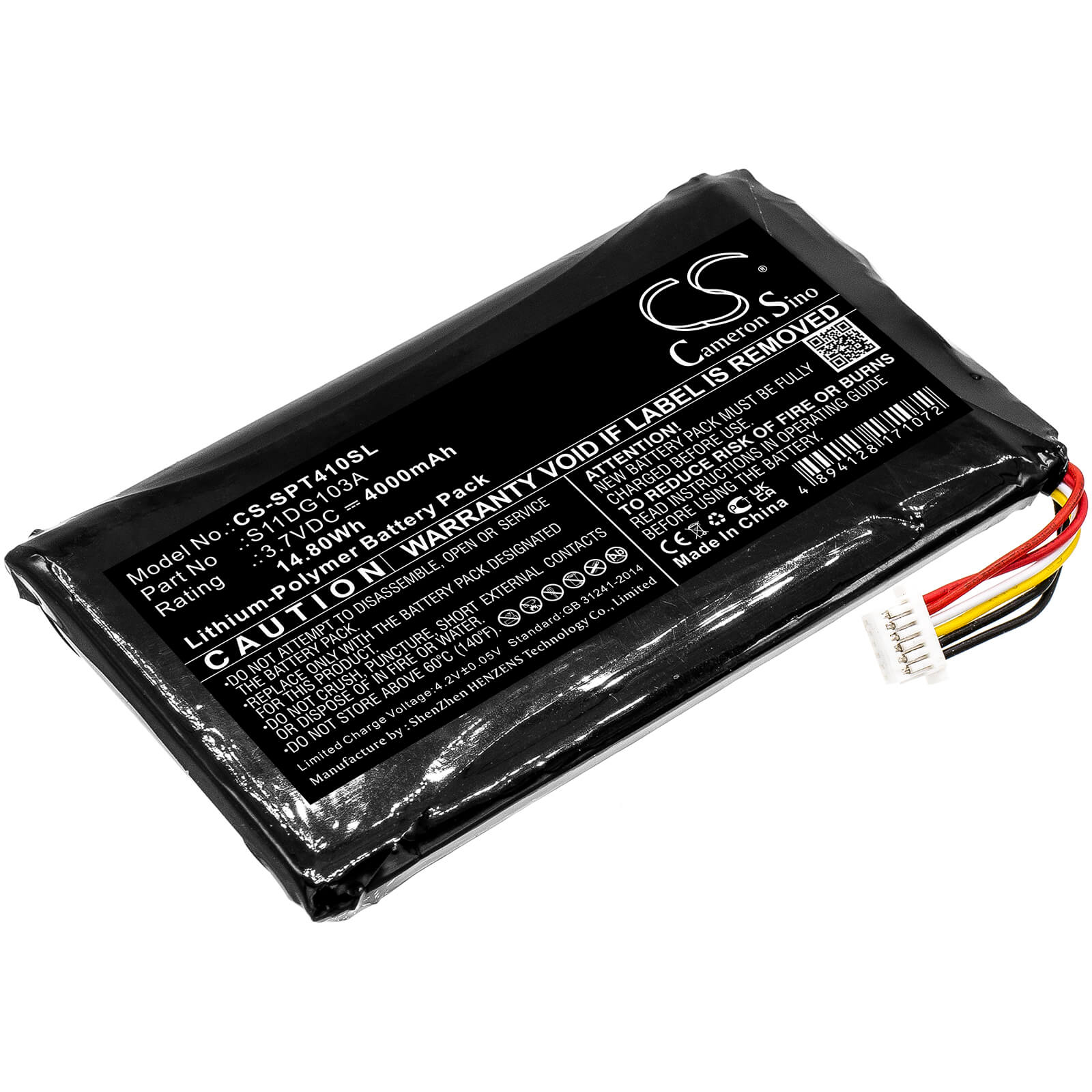 Li-Polymer Battery fits Spectra Precision, T41 3.7V, 4000mAh / 14.80Wh Equipment & Survey & Test Cameron Sino Technology Limited