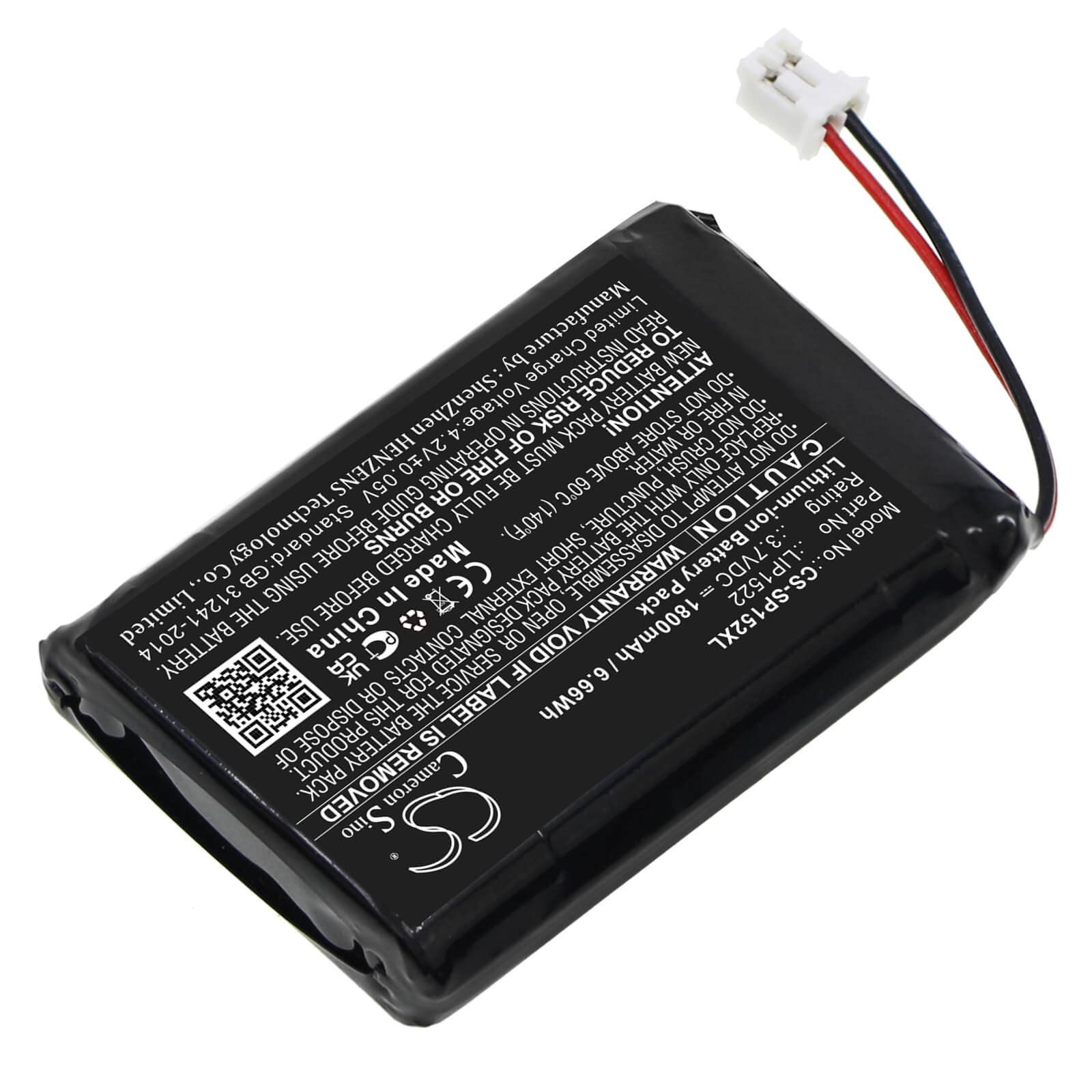 Li-ion Battery fits Sony, Cuh-zct1e, Cuh-zct1h 3.7V, 1800mAh / 6.66Wh Game Console Cameron Sino Technology Limited