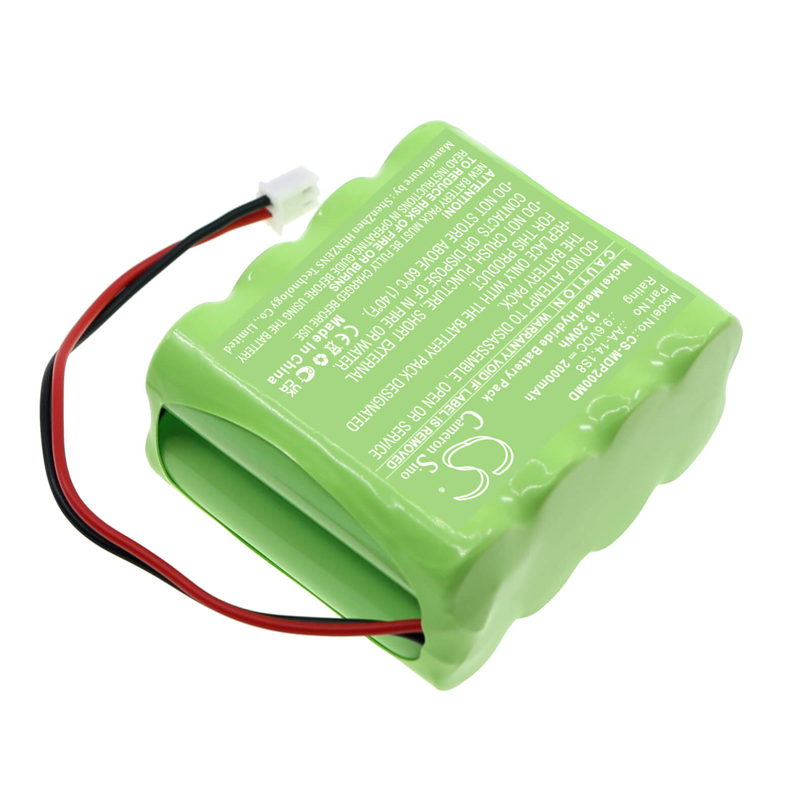 Ni-MH Battery fits Medima, P Infusion Pump, P2 9.6V, 2000mAh / 19.20Wh Medical Cameron Sino Technology Limited