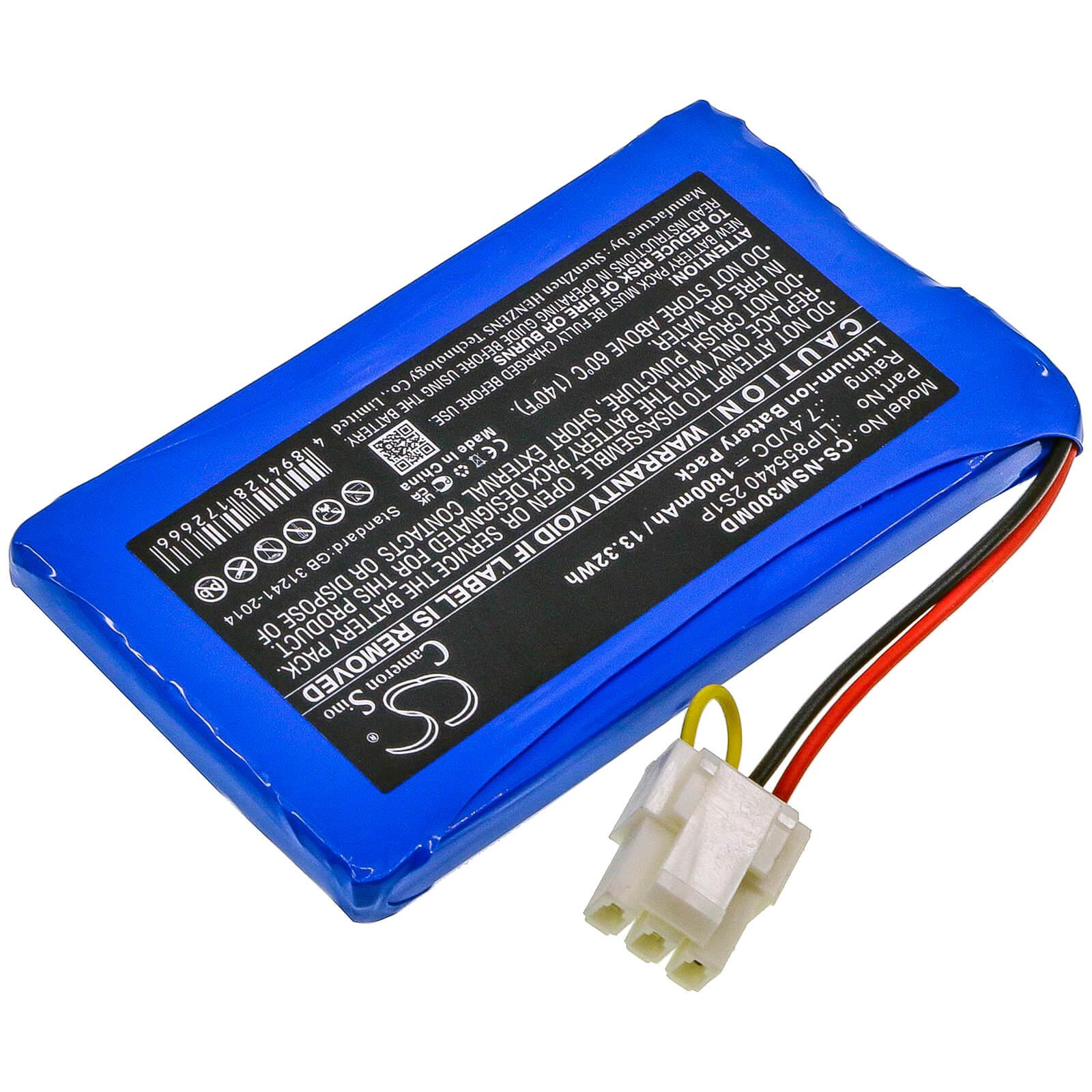 Li-ion Battery fits Neusoft, Scp-xikang-3001 7.4V, 1800mAh / 13.32Wh Medical Cameron Sino Technology Limited