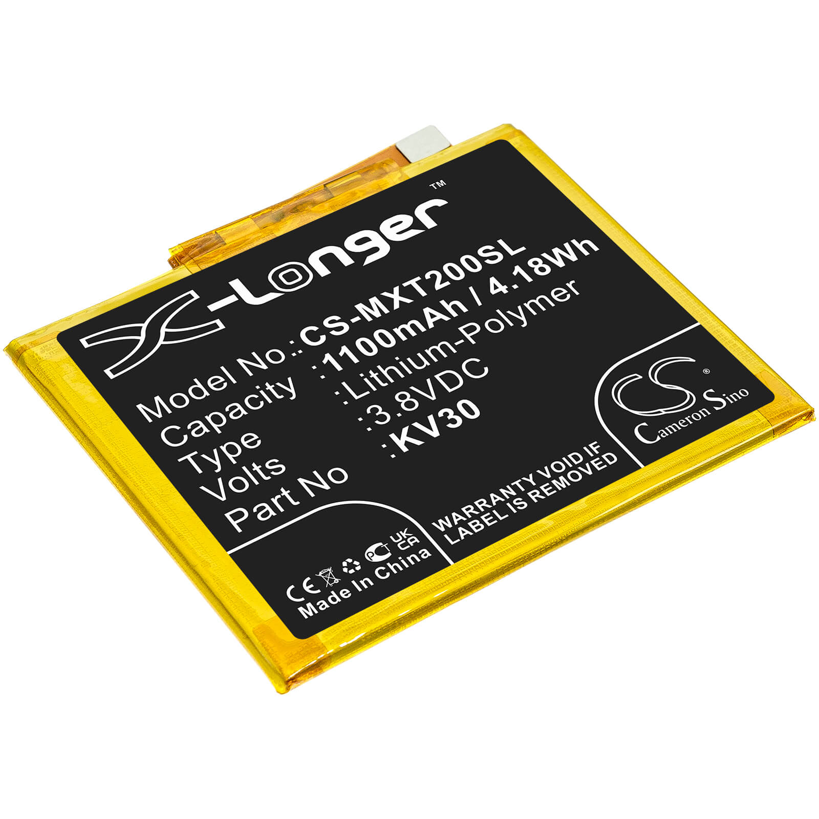 Li-Polymer Battery fits Motorola, Razr 2019, Voyager 3.8V, 1100mAh / 4.18Wh Mobile & SmartPhone Cameron Sino Technology Limited