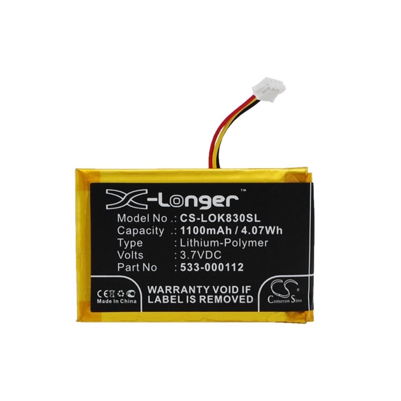 Li-polymer Battery Fits Logitech, Iiiuminated Living-room Keyboard K830, K830, 3.7v, 1100mah Keyboard,Mouse Cameron Sino Technology Limited