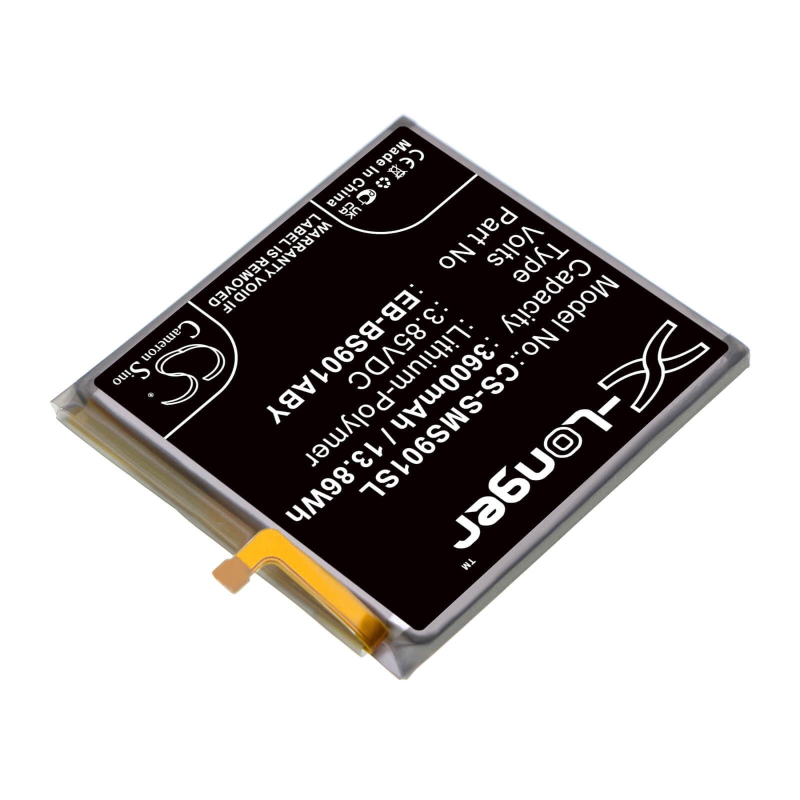 Li-Polymer Battery fits Samsung, Galaxy S22 5g, Sm-s9010 3.85V, 3600mAh / 13.86Wh Mobile & SmartPhone Cameron Sino Technology Limited