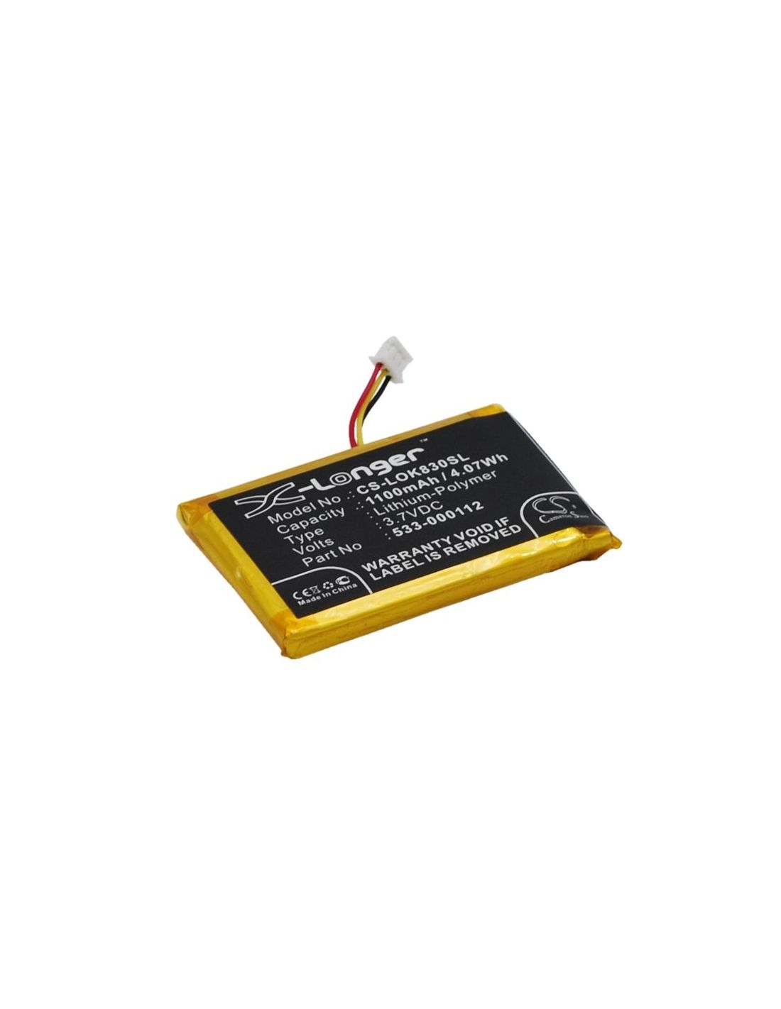 Li-polymer Battery Fits Logitech, Iiiuminated Living-room Keyboard K830, K830, 3.7v, 1100mah Keyboard,Mouse Cameron Sino Technology Limited