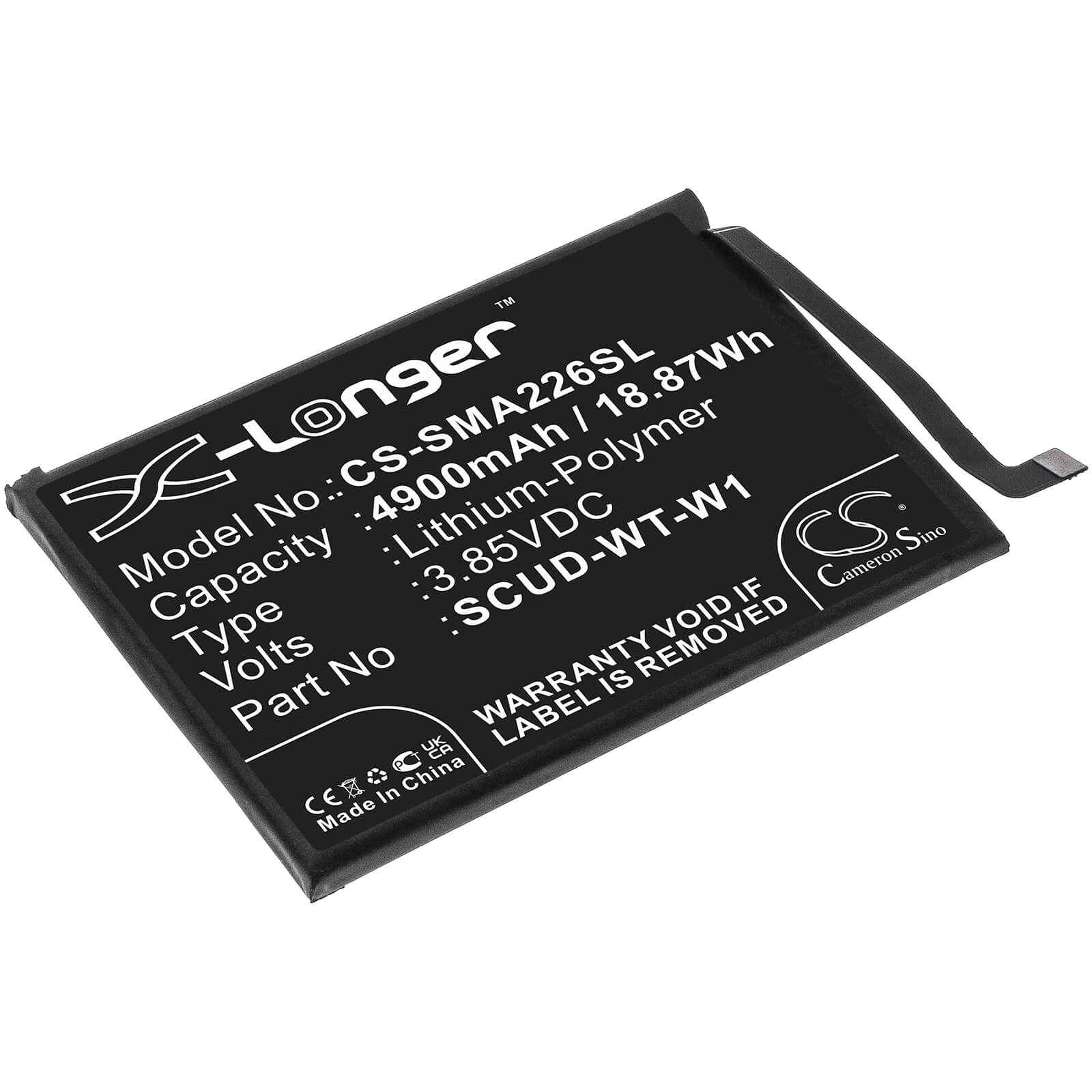 Li-Polymer Battery fits Samsung, Galaxy A22 5g, Galaxy A22s 3.85V, 4900mAh / 18.87Wh Mobile & SmartPhone Cameron Sino Technology Limited