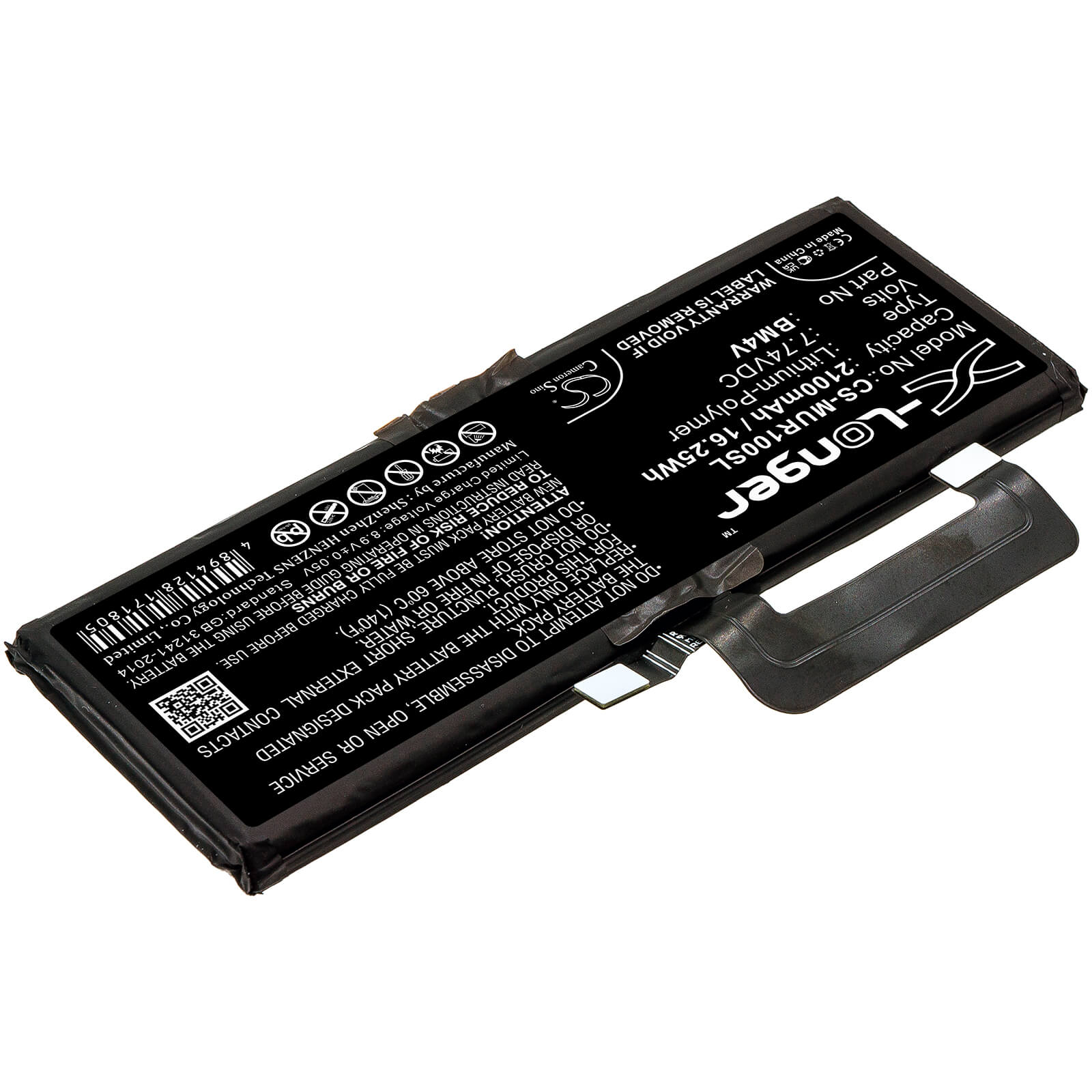 Li-Polymer Battery fits Xiaomi, M2007j1sc, Mi 10 Ultra 7.74V, 2100mAh / 16.25Wh Mobile & SmartPhone Cameron Sino Technology Limited