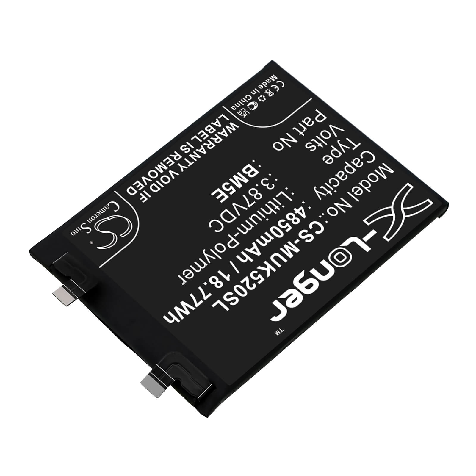 Li-Polymer Battery fits Xiaomi, 22011211c, 22021211rc 3.87V, 4850mAh / 18.77Wh Mobile & SmartPhone Cameron Sino Technology Limited