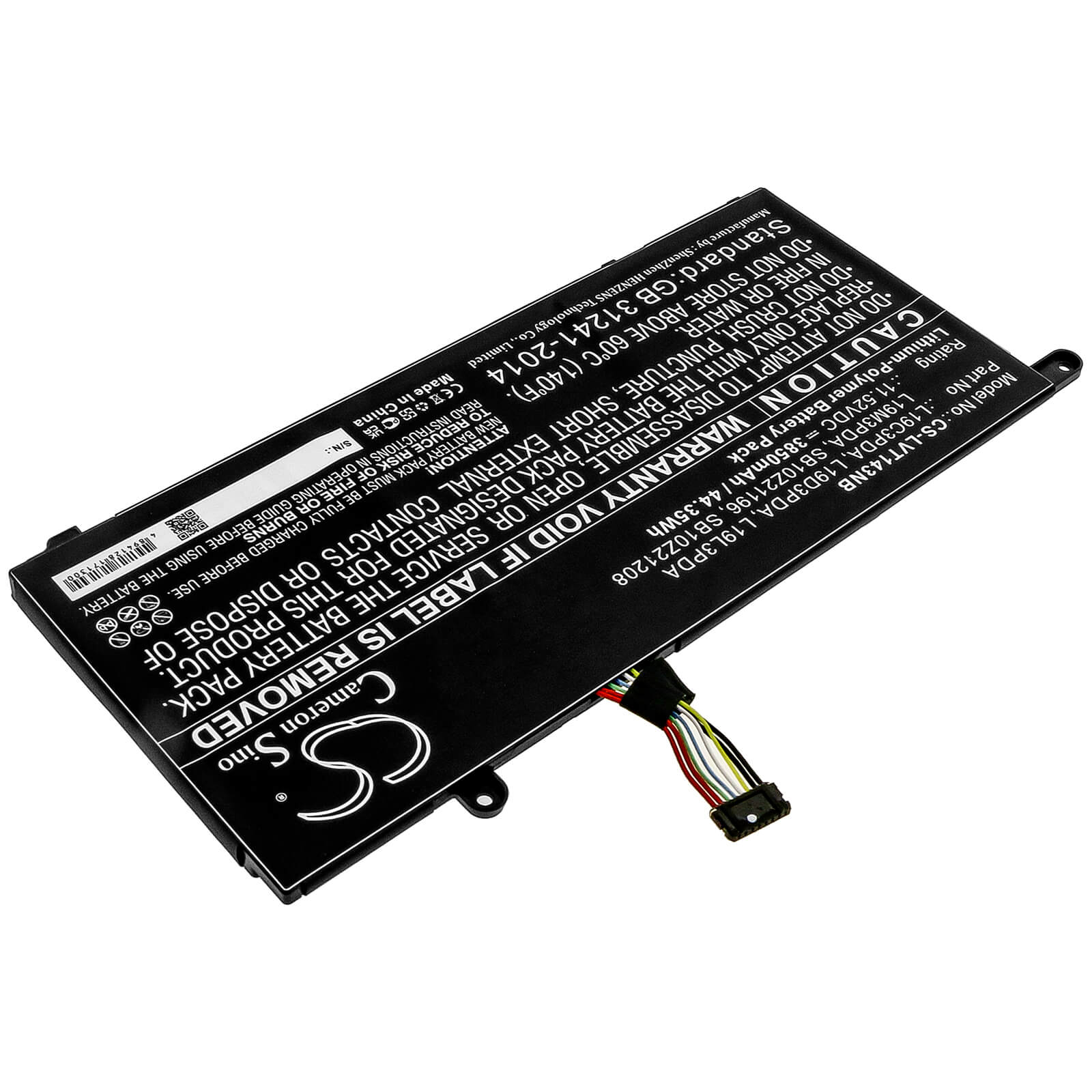 Li-Polymer Battery fits Lenovo, Fru Tp1415 Lg, Thinkbook 14 G2 Itl 11.52V, 3850mAh / 44.35Wh Notebook & Laptop Cameron Sino Technology Limited
