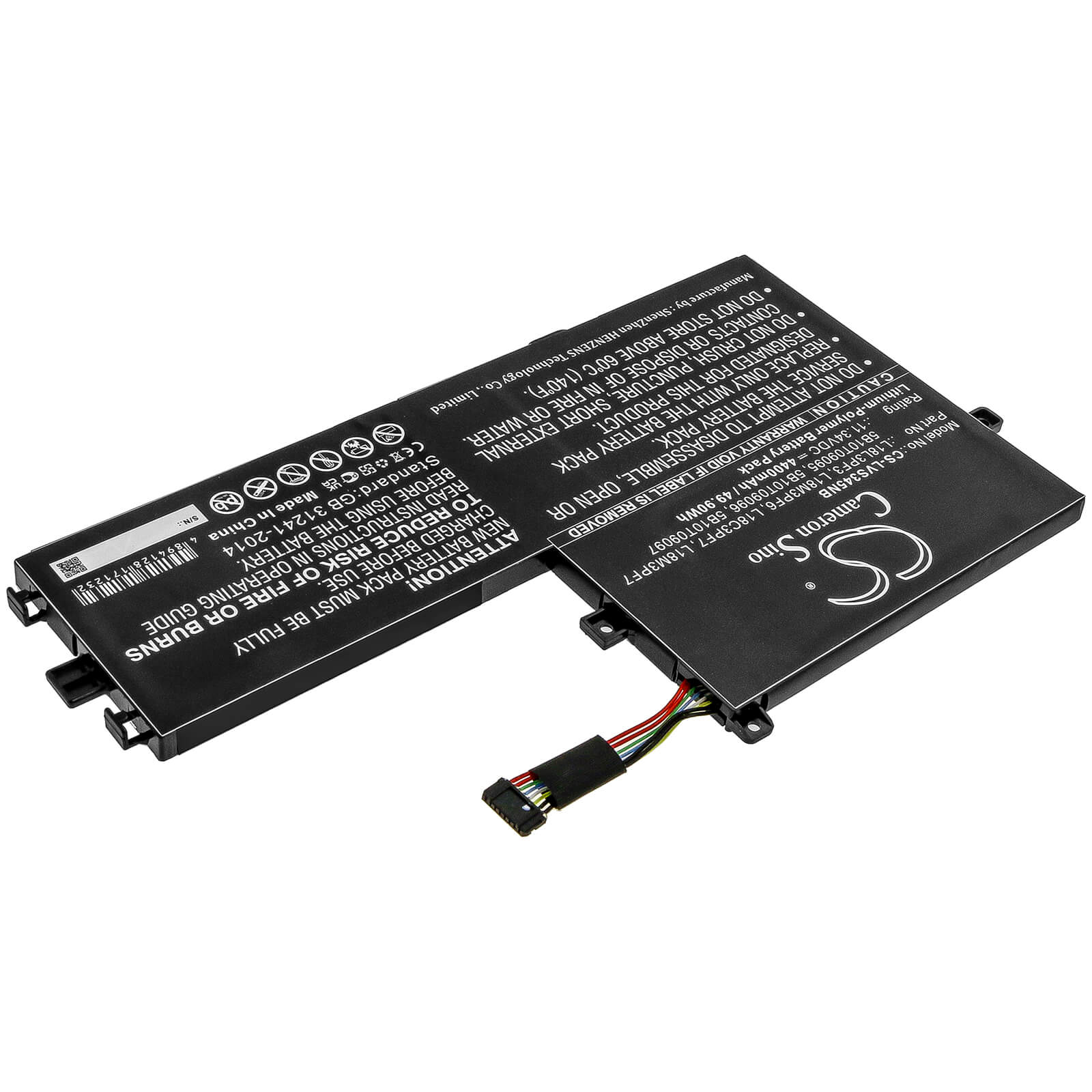 Li-Polymer Battery fits Lenovo, Ideapad C340 15, Ideapad C340-15iil 81xj0047au 11.34V, 4400mAh / 49.90Wh Notebook & Laptop Cameron Sino Technology Limited