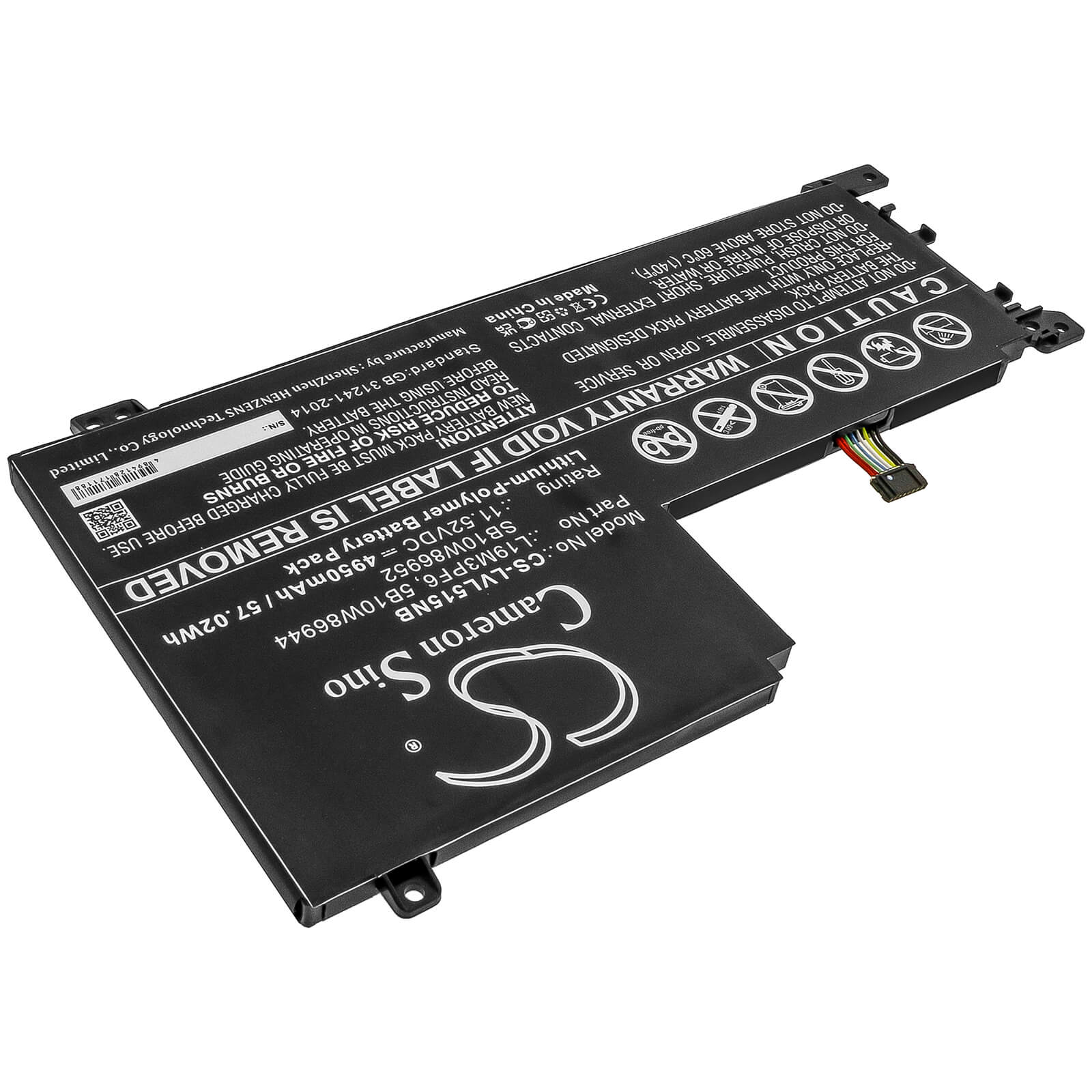 Li-Polymer Battery fits Lenovo, Ideapad 5-15iil05, Ideapad 5-15iil05 81y 11.52V, 4950mAh / 57.02Wh Notebook & Laptop Cameron Sino Technology Limited