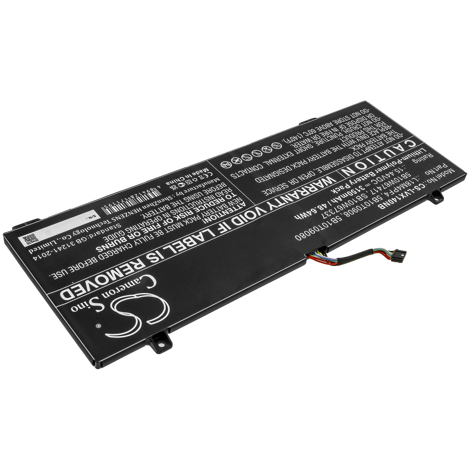 Li-Polymer Battery fits Lenovo, Ideapad S540-14api, Ideapad S540-14iwl 15.44V, 3150mAh / 48.64Wh Notebook & Laptop Cameron Sino Technology Limited