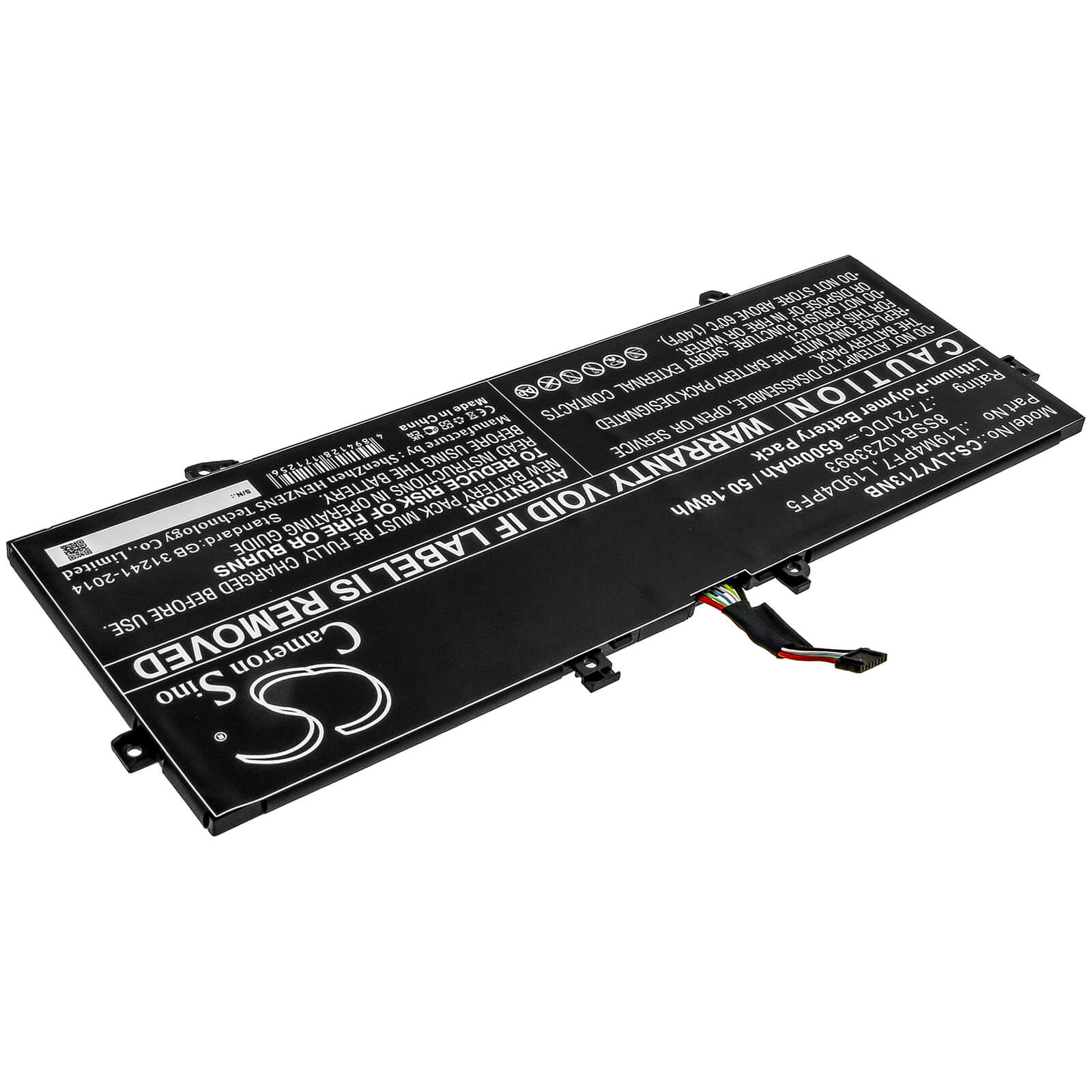 Li-Polymer Battery fits Lenovo, Yoga 13s 2021, Yoga Slim 7-13acn05 7.72V, 6500mAh / 50.18Wh Notebook & Laptop Cameron Sino Technology Limited
