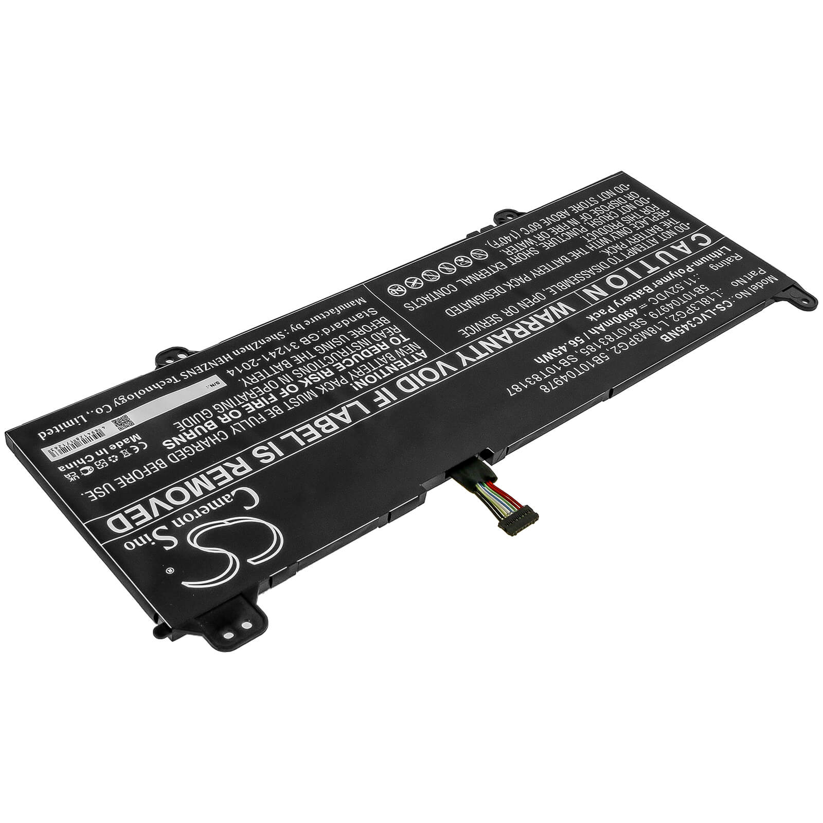 Li-Polymer Battery fits Lenovo, 14e Chromebook 81mh000yau, 14e Chromebook 81mh0011au 11.52V, 4900mAh / 56.45Wh Notebook & Laptop Cameron Sino Technology Limited