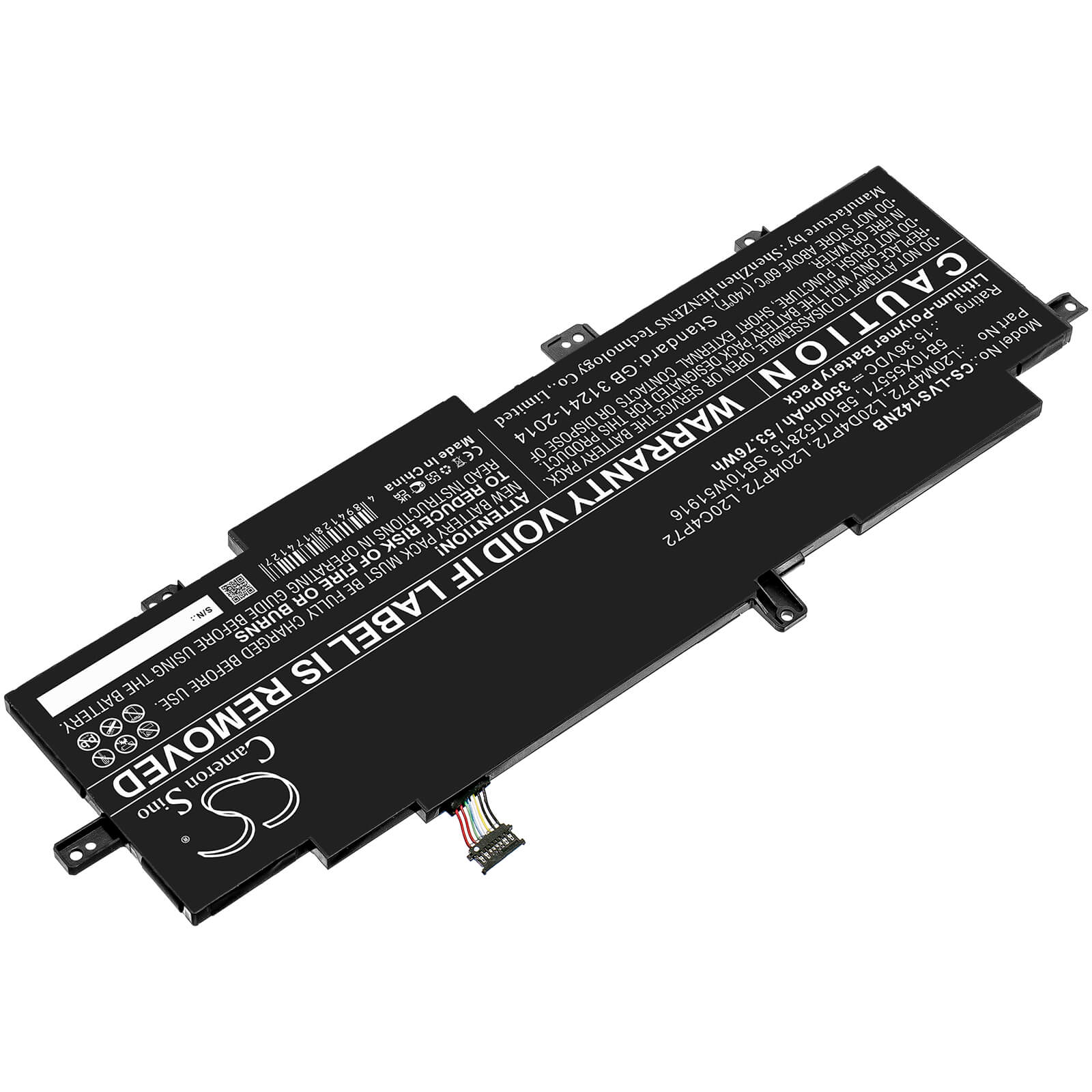 Li-Polymer Battery fits Lenovo, 20wm00avhh, 20wm00ayhh 15.36V, 3500mAh / 53.76Wh Notebook & Laptop Cameron Sino Technology Limited