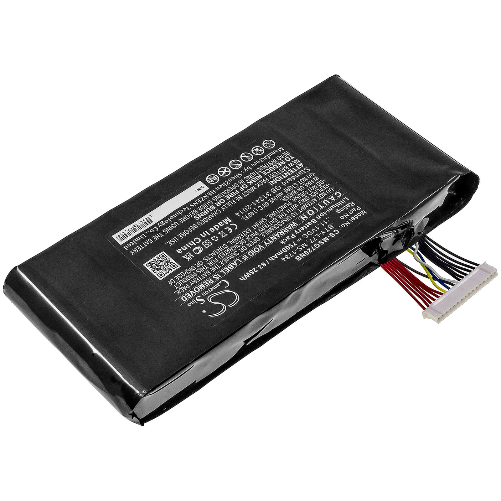 Li-ion Battery fits Msi, 2qe-212cn, 9s7-178541-462 11.1V, 7500mAh / 83.25Wh Notebook & Laptop Cameron Sino Technology Limited
