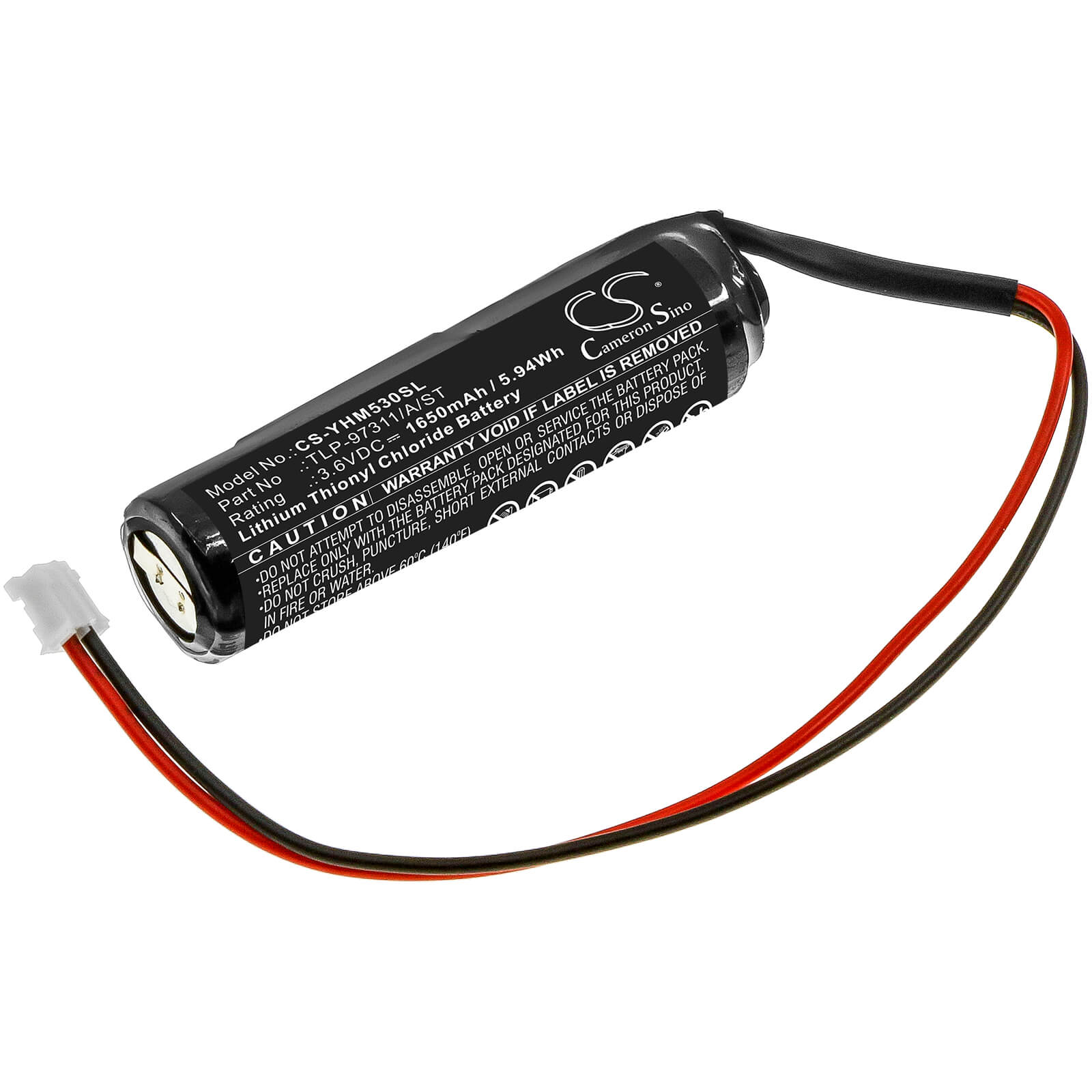 Li-SOCl2 Battery fits Yamaha, Kca-m53g, Kca-m53go-10 3.6V, 1650mAh / 5.94Wh PLC Cameron Sino Technology Limited