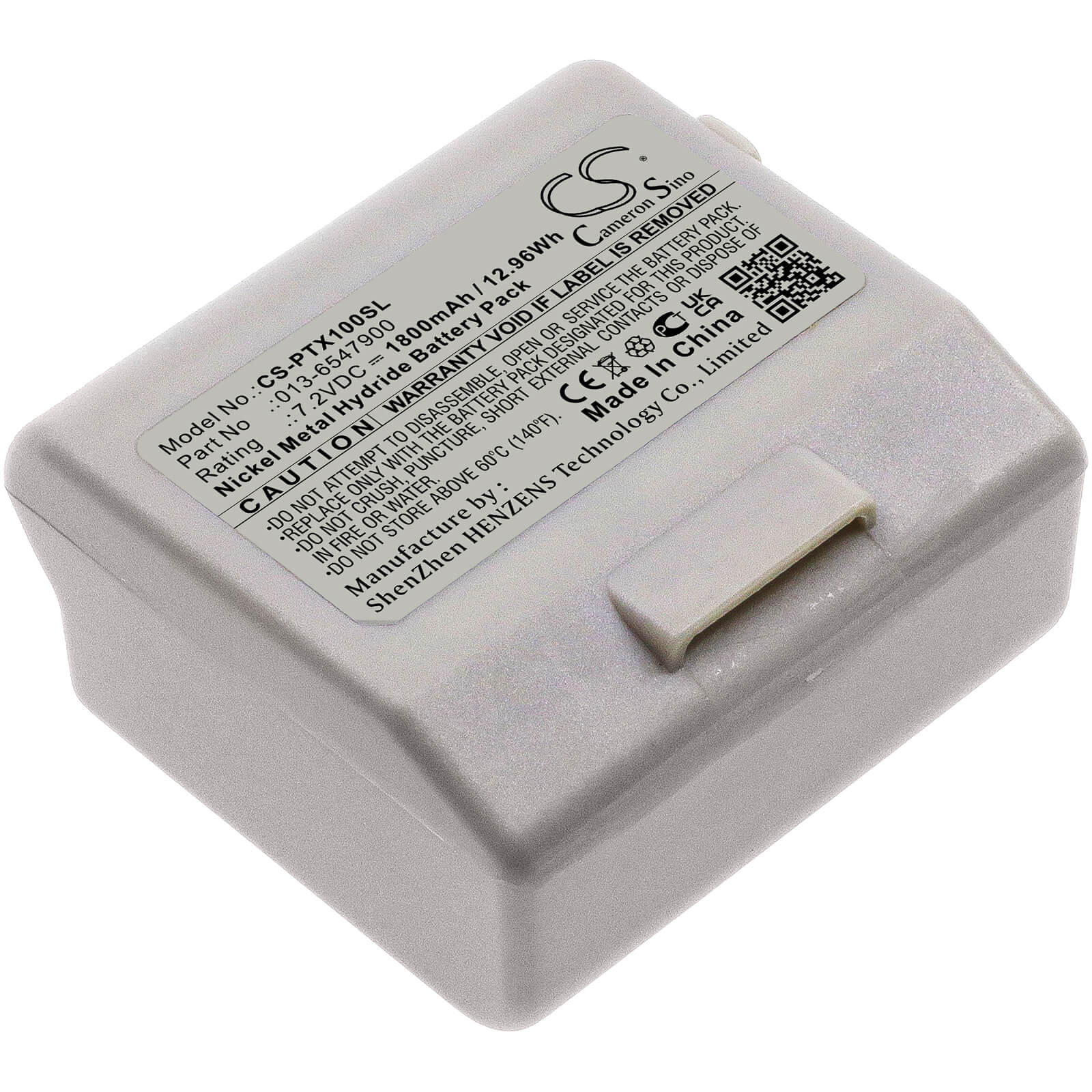 Ni-MH Battery fits Plextalk, Book Port Dt, Ptx1 7.2V, 1800mAh / 12.96Wh Cameron Sino Technology Limited